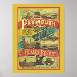 Vintage Travel and Tourist Guide of England Poster