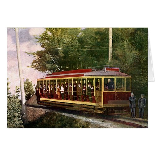 Vintage Travel and Transportation Electric Trolley