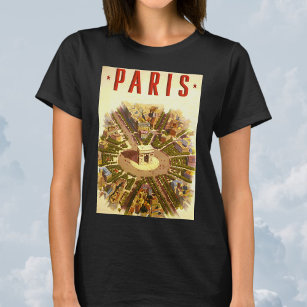 Vintage Travel, Arc de Triomphe Paris France T-Shirt