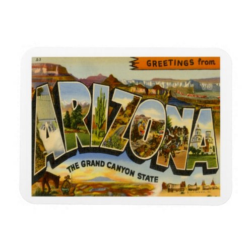 Vintage Travel Arizona Magnet