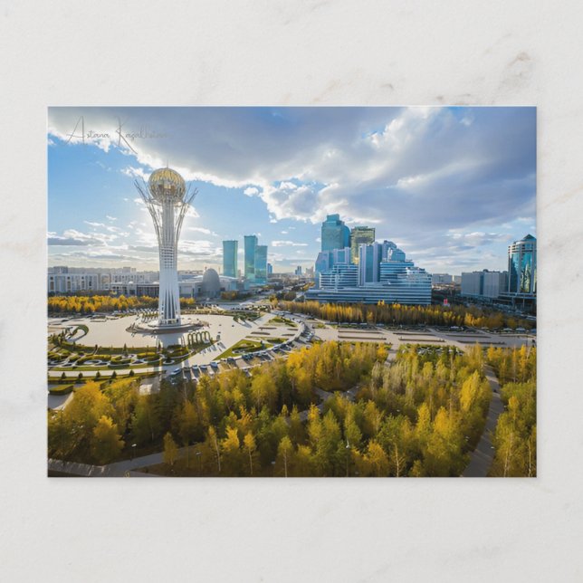 vintage travel Astana Kazakhstan the Hazrat Sultan Postcard (Front)