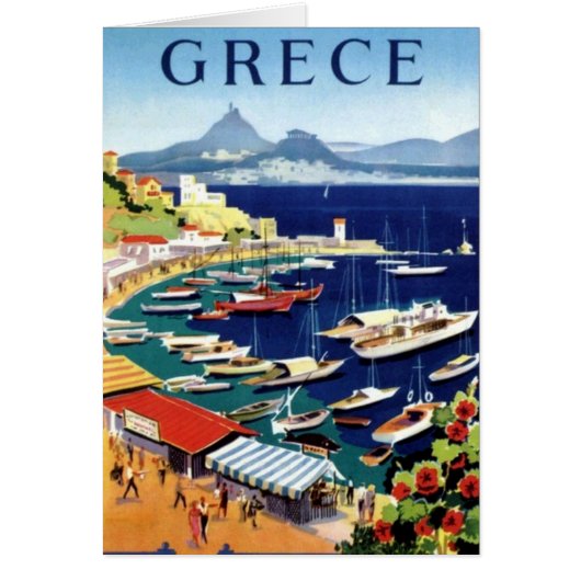 Vintage Travel Athens Greece (Front)