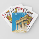 Vintage Travel Athens Greece Parthenon Temple Playing Cards at Zazzle