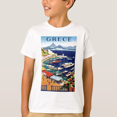 Vintage Travel Athens Greece T_Shirt
