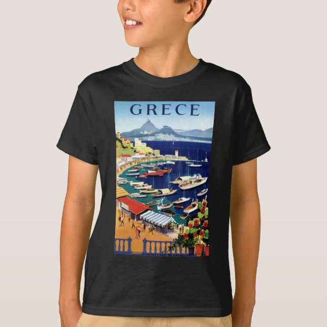 Vintage Travel Athens Greece T-Shirt (Front)