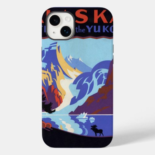 Vintage Travel  Atlin and the Yukon Alaska Case_Mate iPhone 14 Plus Case