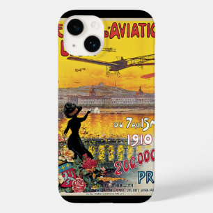Vintage Travel, Aviation Airplanes, Lyon, France Case-Mate iPhone 14 Case