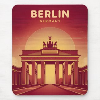 Vintage Travel Berlin Brandenburg Gate Germany