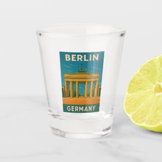 Vintage Travel Berlin Germany Brandenburg Gate