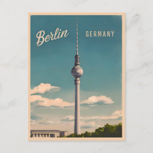 Vintage Travel Berlin Germany Retro Scenic Postcard