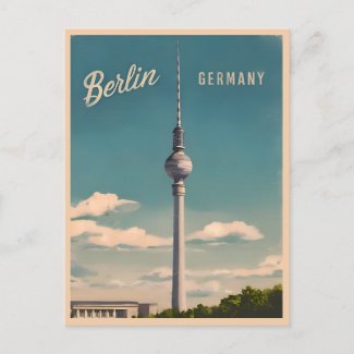 Vintage Travel Berlin Germany Retro Scenic