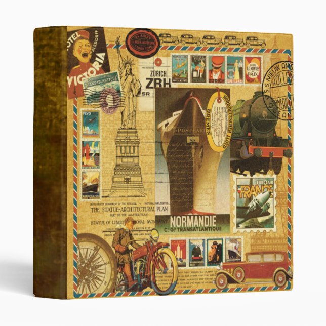 Vintage Travel Binder (Front/Spine)