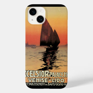 Vintage Travel, Boats at Excelsior Palace Venice Case-Mate iPhone 14 Case