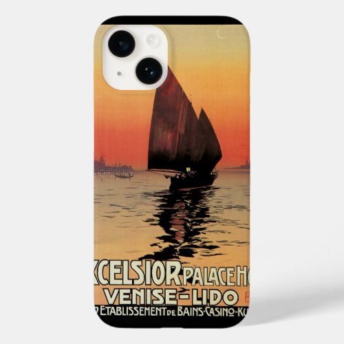 Vintage Travel Boats at Excelsior Palace Venice Case_Mate iPhone 14 Case
