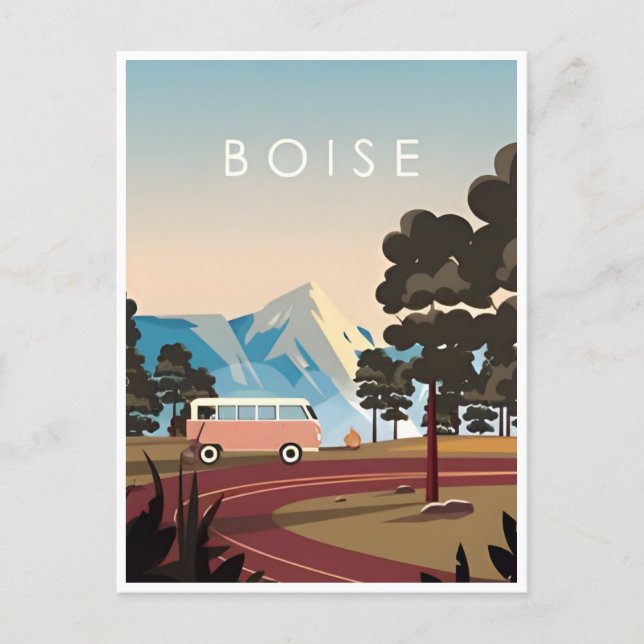 Vintage Travel Boise Idaho États-Unis retro Postcard (Front)