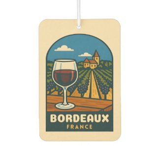 Vintage Travel Bordeaux France Vineyard Retro