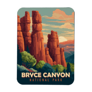 Vintage Travel Bryce Canyon National Park Utah Magnet