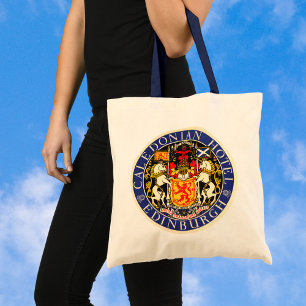 Vintage Travel Caledonian Hotel Edinburgh Scotland Tote Bag