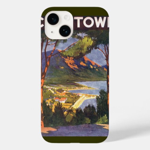 Vintage Travel Cape Town a City in South Africa Case_Mate iPhone 14 Case