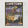 Vintage Travel, Cape Town, a City in South Africa Postcard