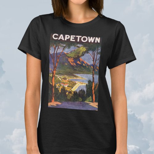 Vintage Travel Cape Town a City in South Africa T_Shirt