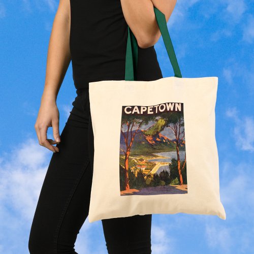 Vintage Travel Cape Town a City in South Africa Tote Bag