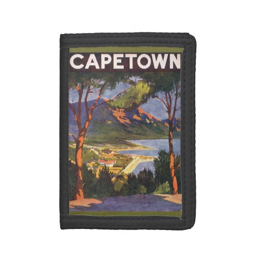 Vintage Travel Cape Town a City in South Africa Trifold Wallet