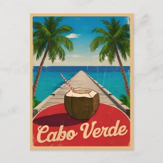 Vintage Travel Cape Verde Retro Graphic