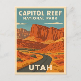 Vintage Travel Capitol Reef National Park Utah