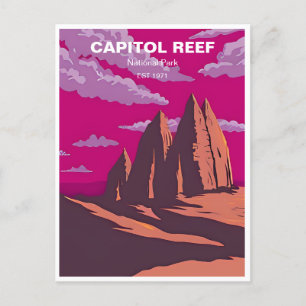 Vintage travel Capitol Reef National Park Utah  Postcard