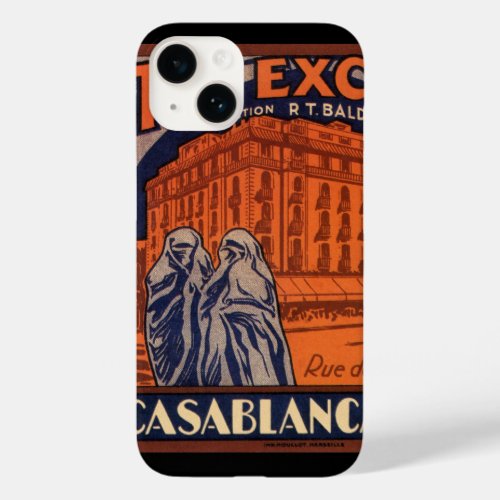 Vintage Travel Casablanca in Morocco Africa Case_Mate iPhone 14 Case