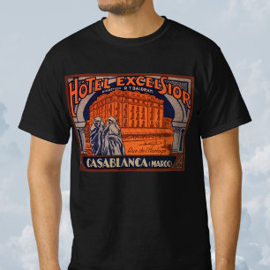 Vintage Travel, Casablanca in Morocco, Africa T-Shirt