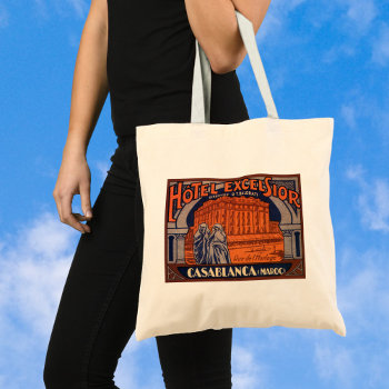 Vintage Travel  Casablanca In Morocco  Africa Tote Bag by YesterdayCafe at Zazzle