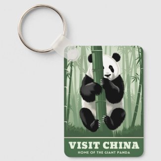 Vintage Travel China Panda Wildlife Nature Retro 