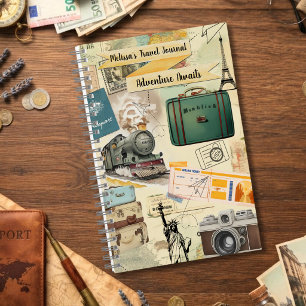 Vintage Travel Collage 2 Notebook
