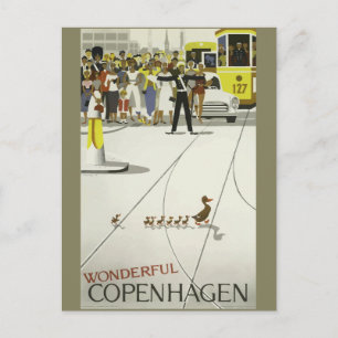Vintage Travel Copenhagen Denmark Postcard