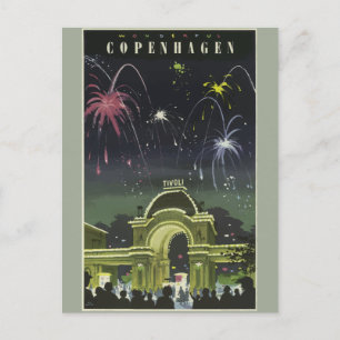 Vintage Travel Copenhagen Germany Postcard