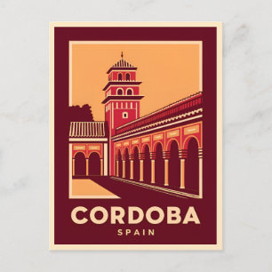 Vintage Travel Cordoba Spain Retro Scenic Postcard