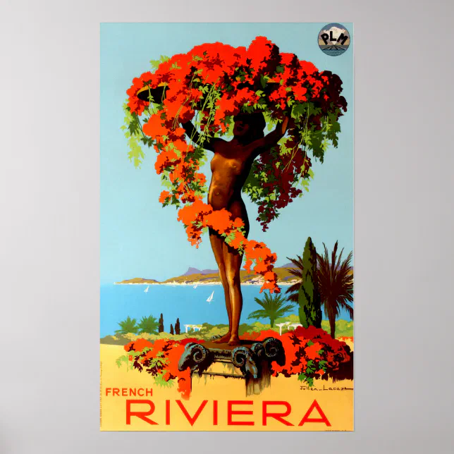 Vintage Travel - Côte d'Azur - French Riviera Poster | Zazzle