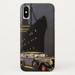 Vintage Travel, Cruise Ship And Antique Car Iphone X Case at Zazzle