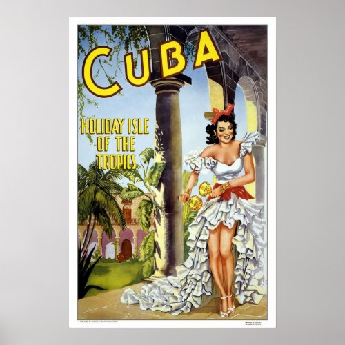 Vintage travelCuba Poster
