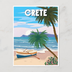 vintage travel CYPRUS Crete Chypre retro tourism Postcard