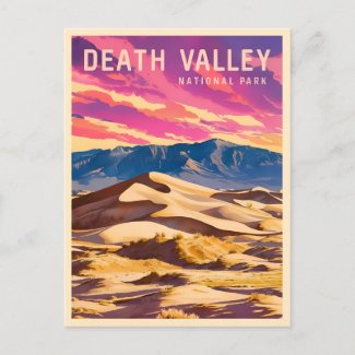 Vintage Travel Death Valley National Park Retro