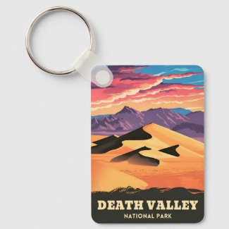 Vintage Travel Death Valley National Park Sunset