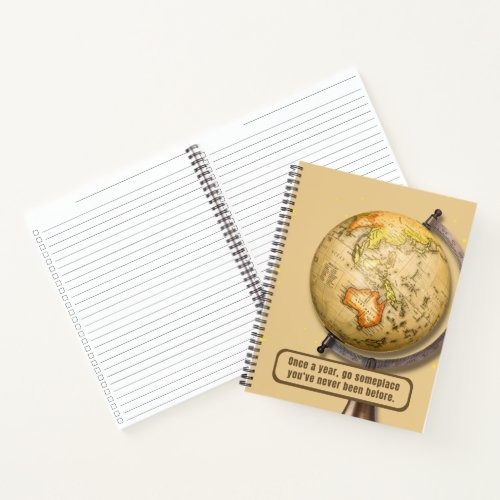 Vintage Travel Design Spiral Notebook