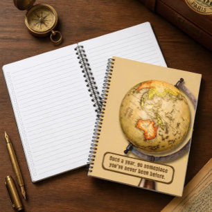 Vintage Travel Design Spiral Notebook