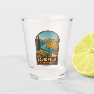 Vintage Travel Douro Valley Portugal Retro Scenic