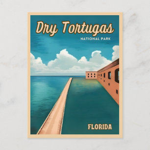 Vintage Travel Dry Tortugas National Park Florida Postcard