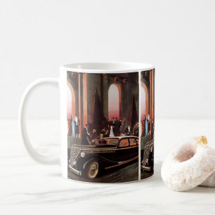 Vintage Travel, Elegant Stretch Limo Limousine Car Coffee Mug