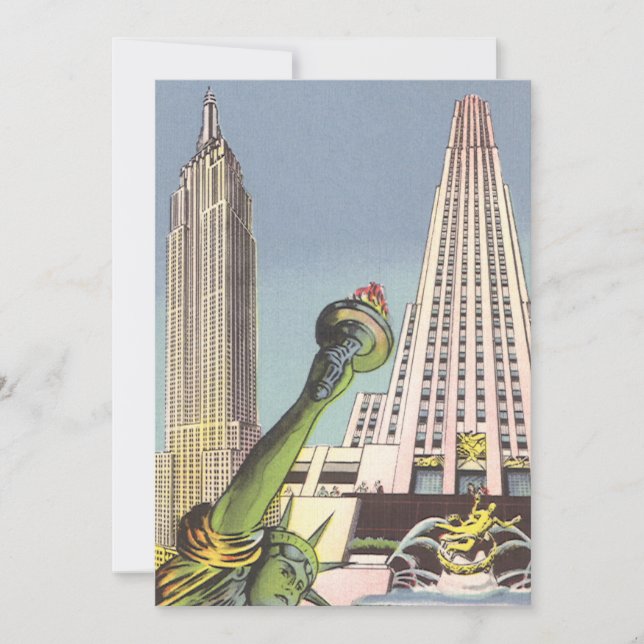Vintage Travel, Famous New York City Landmarks (Front)